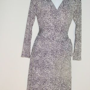 BANANA REPUBLIC WRAP DRESS PETITE MEDIUM